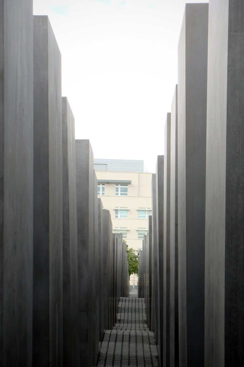 Holocaust Memorial, inside the Field of Stelae