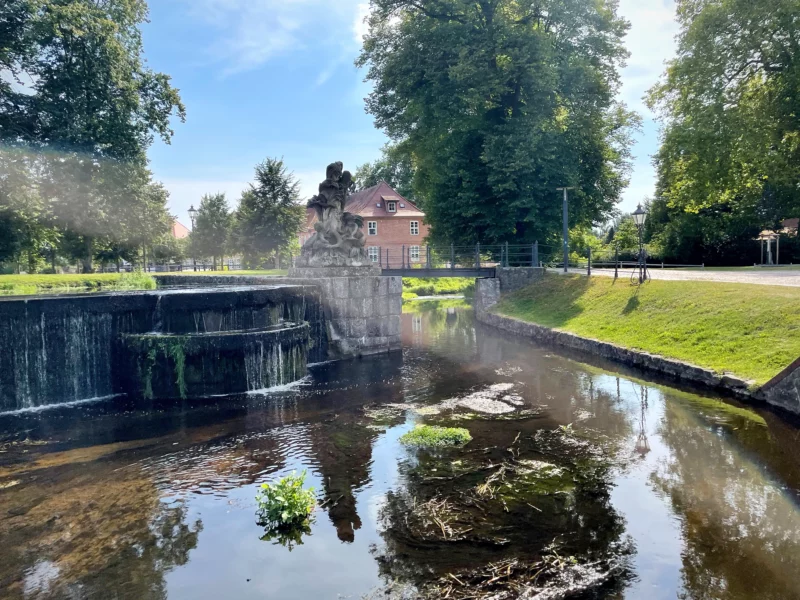 Cascades and canal at Ludwigslust Palace